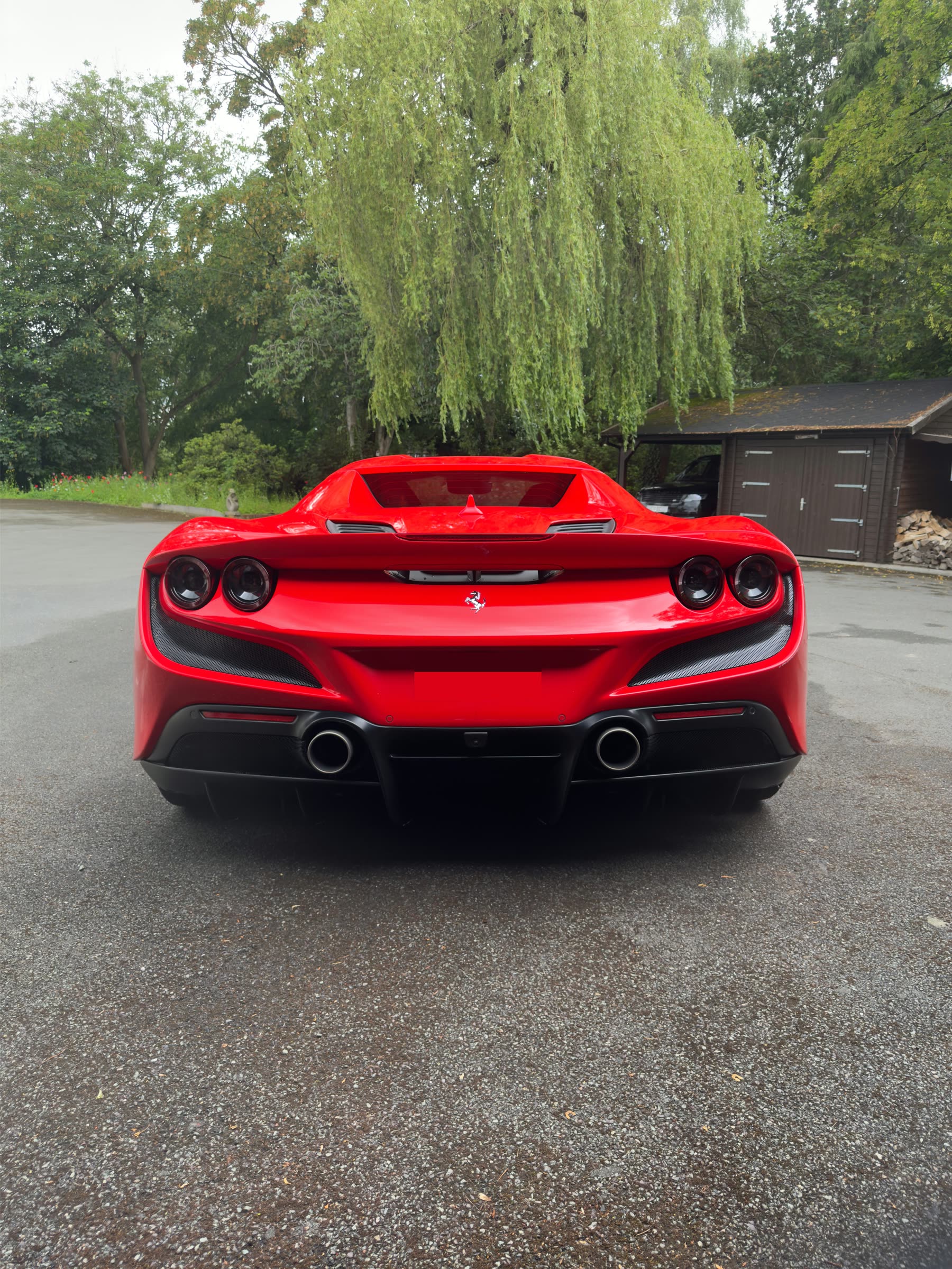 Red Ferrari after paint enhancement by CRDetailingUK